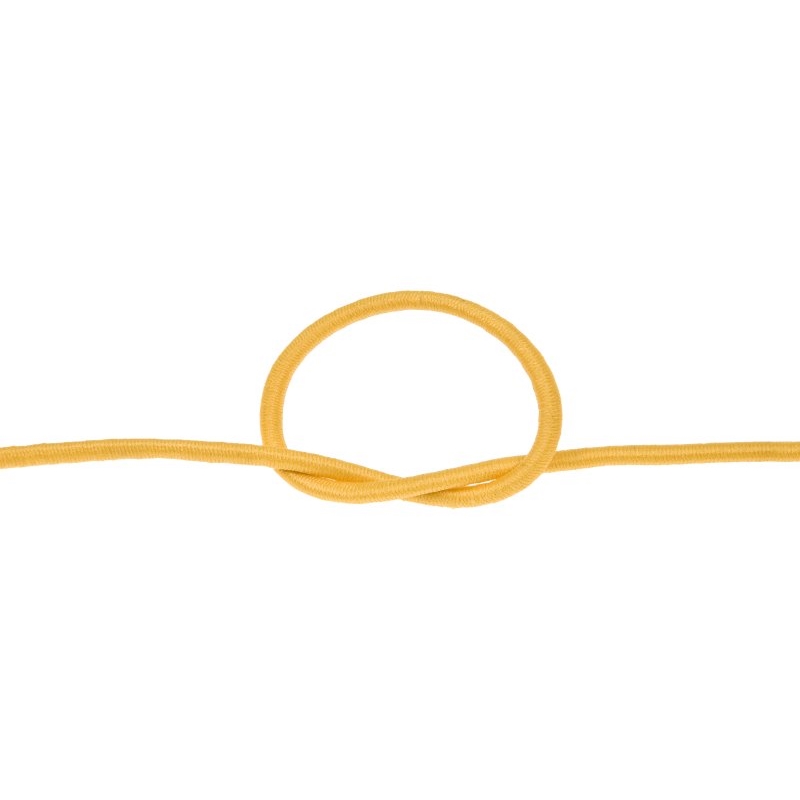 Elastic cord 3 mm yellow 506 polyester 50 mb