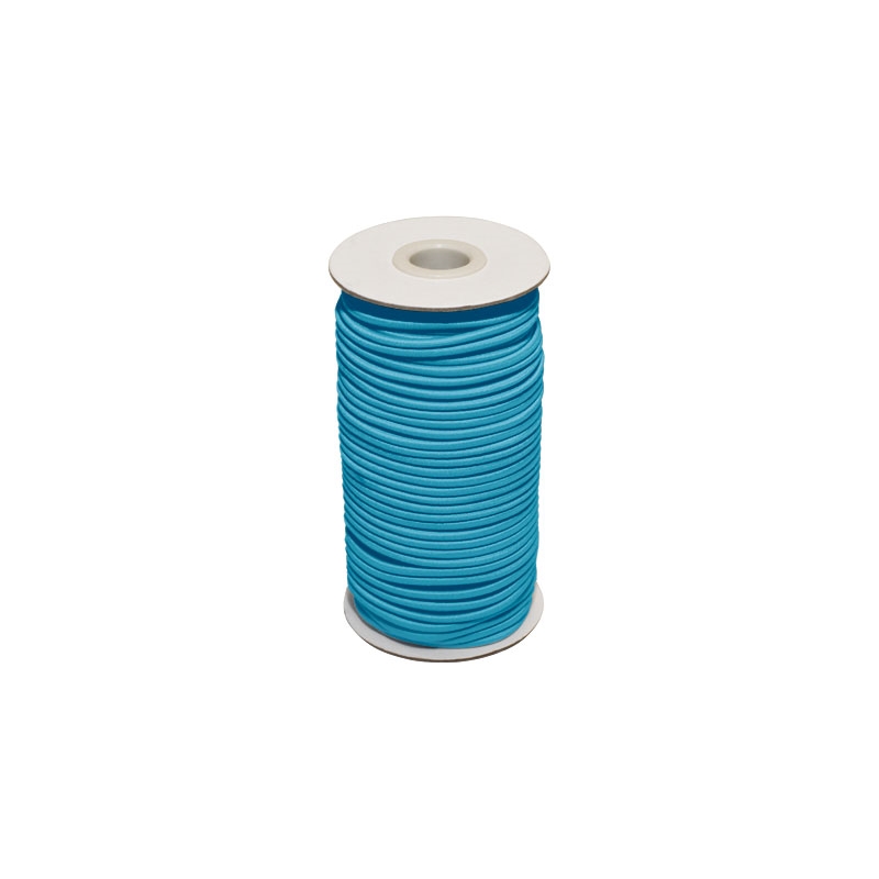 Elastic cord 3 mm blue 834 polyester 50 mb