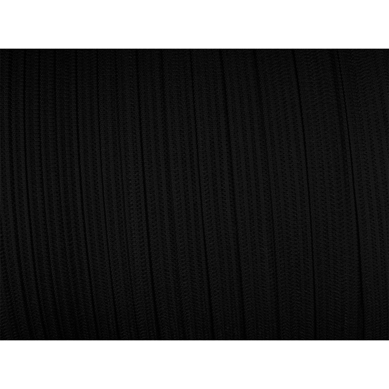 Knitted elastic tape 15 mm (580) black polyester 100 mb