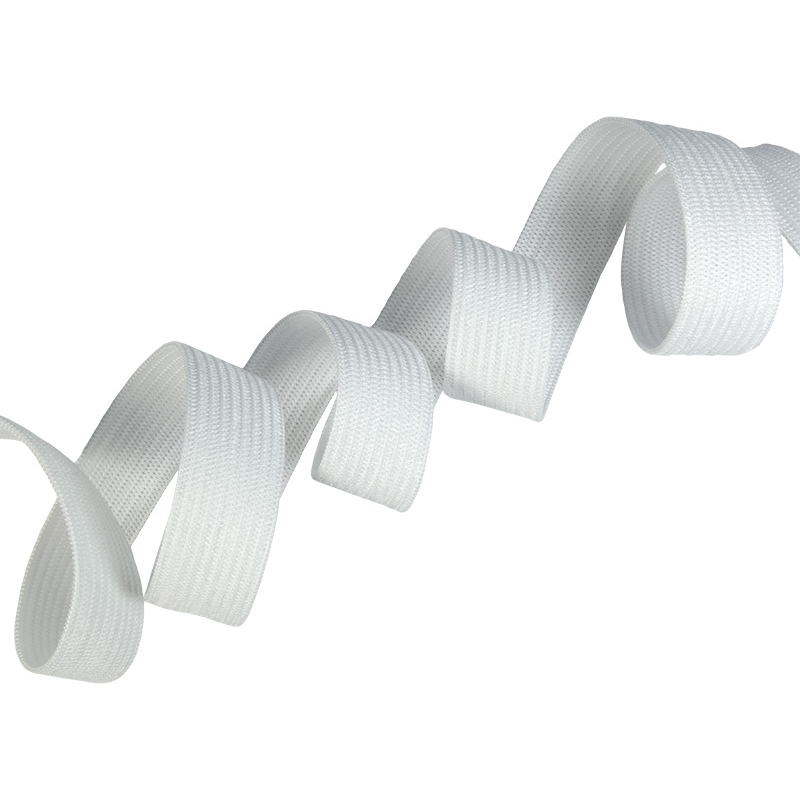 Knitted elastic tape 30 mm (501) white polyester 25 mb