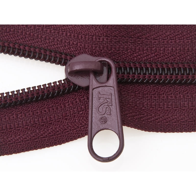 SLIDER FOR NYLON ZIPPER TAPES 5 NON LOCK MAROON 100/500/1000 PCS