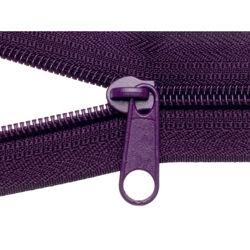 SLIDER FOR NYLON ZIPPER TAPES 5 NON LOCK VIOLET 100/500 PCS