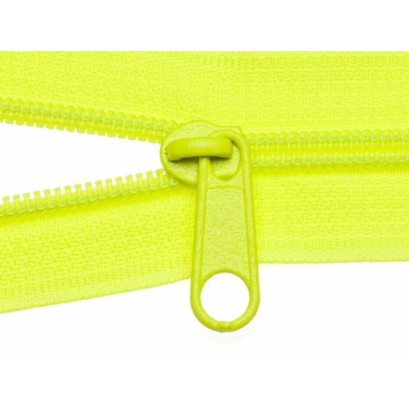 SLIDER FOR NYLON ZIPPER TAPES 5 NON LOCK YELLOW NEON 1003 100/500 PCS