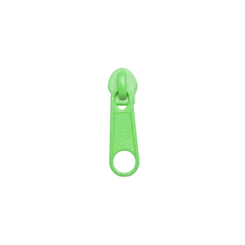 SLIDER FOR NYLON ZIPPER TAPES 5 NON LOCK GREEN 1001 100/500 PCS