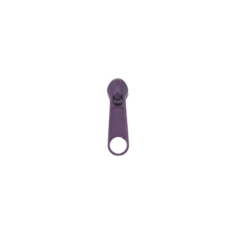 SLIDER FOR NYLON ZIPPER TAPES WITH CORD 3 NON LOCK VIOLET 100/500 PCS