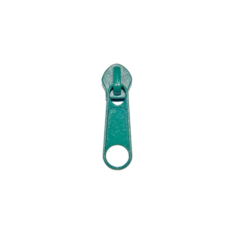 SLIDER FOR NYLON ZIPPER TAPES 5 NON LOCK GREEN 878 100/500 PCS