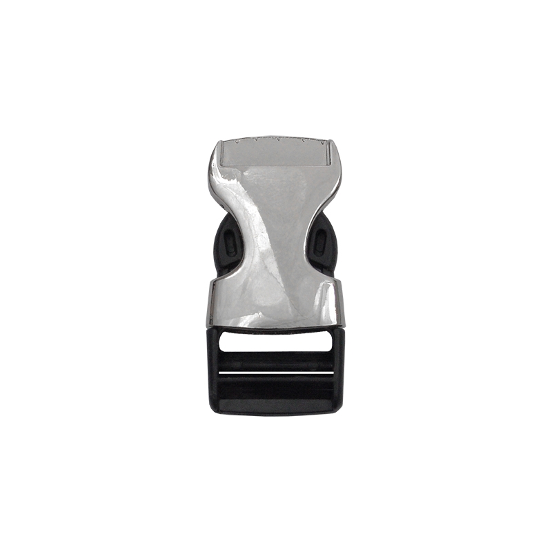 Plastic buckle 20 mm bogna black + nickel 100 pcs