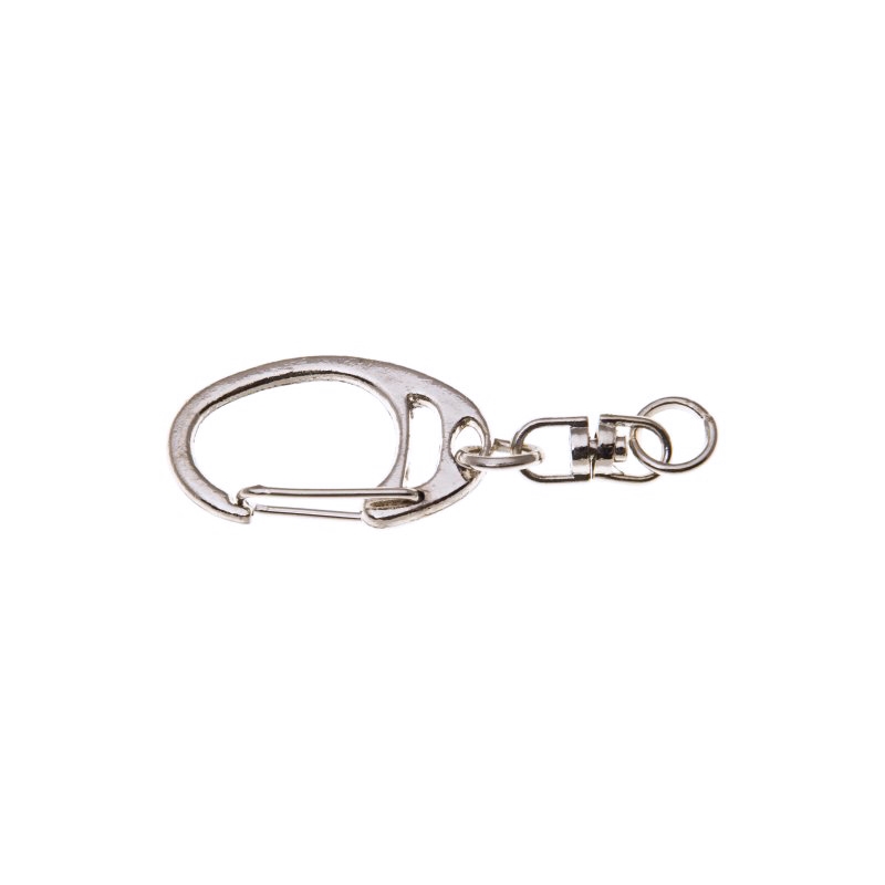 METAL SNAP HOOK&nbsp6 MM GLOSSY NICKEL 100  PCS