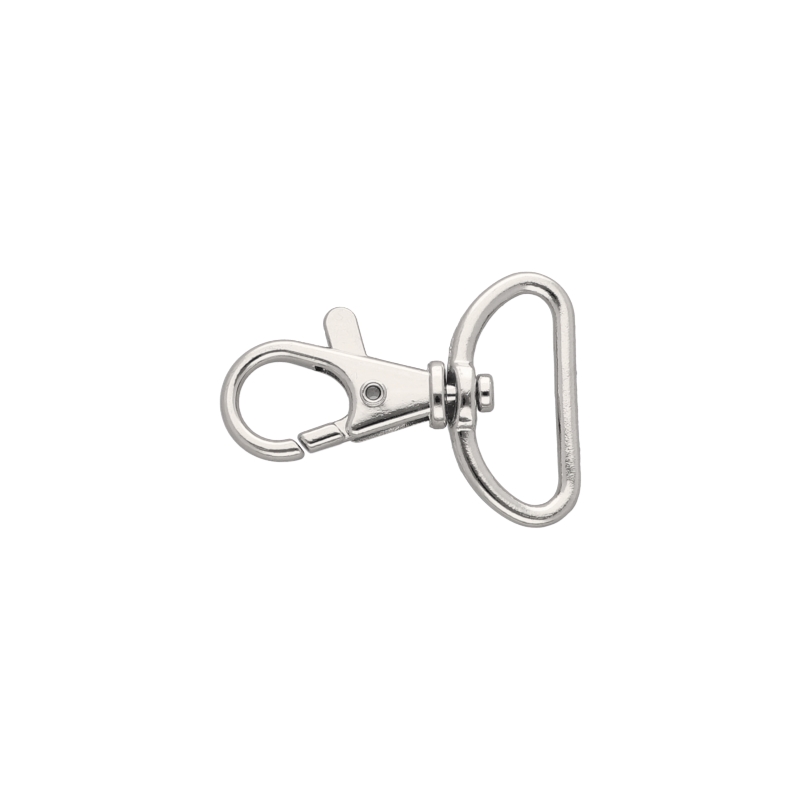 METAL SNAP HOOK 25 MM NICKEL 100 PCS