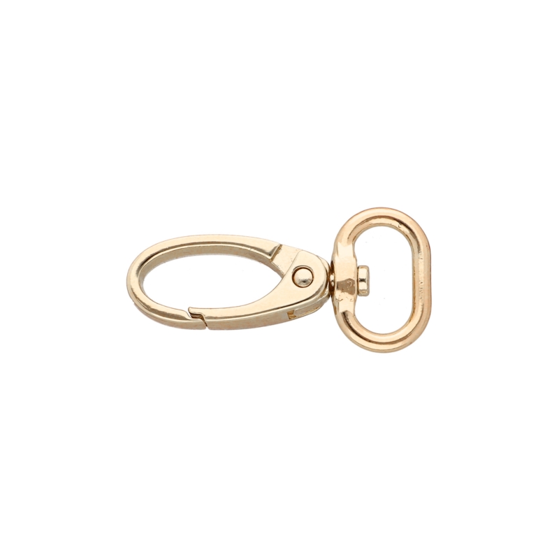 METAL  SNAP HOOK 2923-3 15 MM GLOSSY GOLD 100 PCS