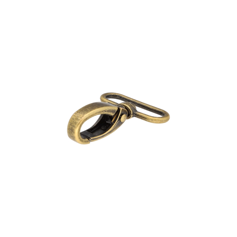 METAL SNAP HOOK RF-111 38 MM OLD GOLD 1 PCS