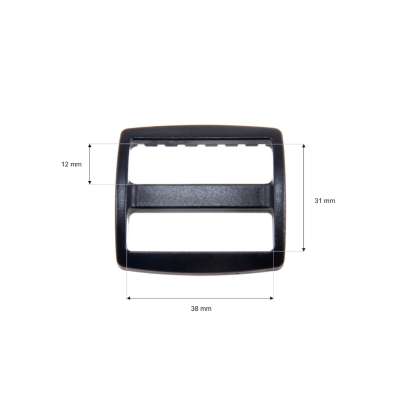 Regulator plastikowy 38/31 mm czarny