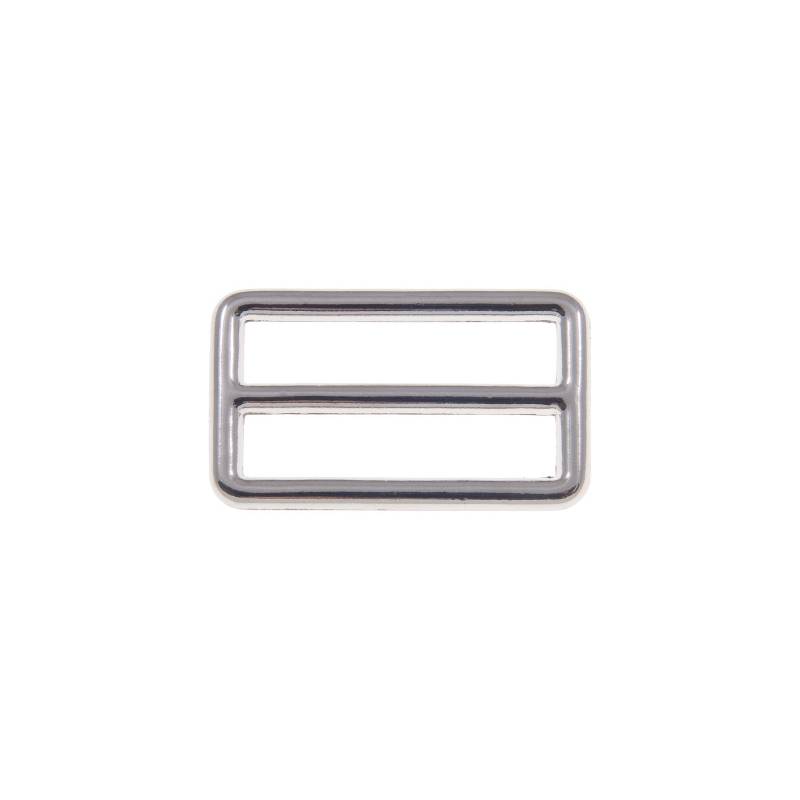 METAL SLIDE BUCKLE 38/20/4 MM GLOSSY NICKEL CAST 1 PCS