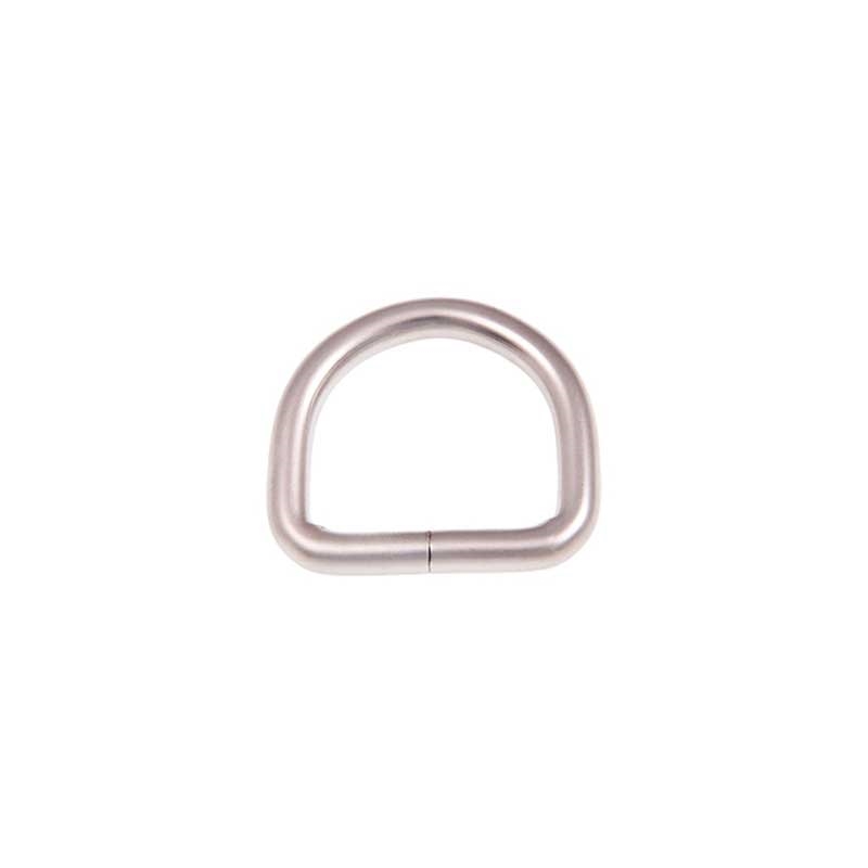 EXTRA MATT METAL D-RING 27/25/5 MM MATT NICKEL WIRE 1  PCS