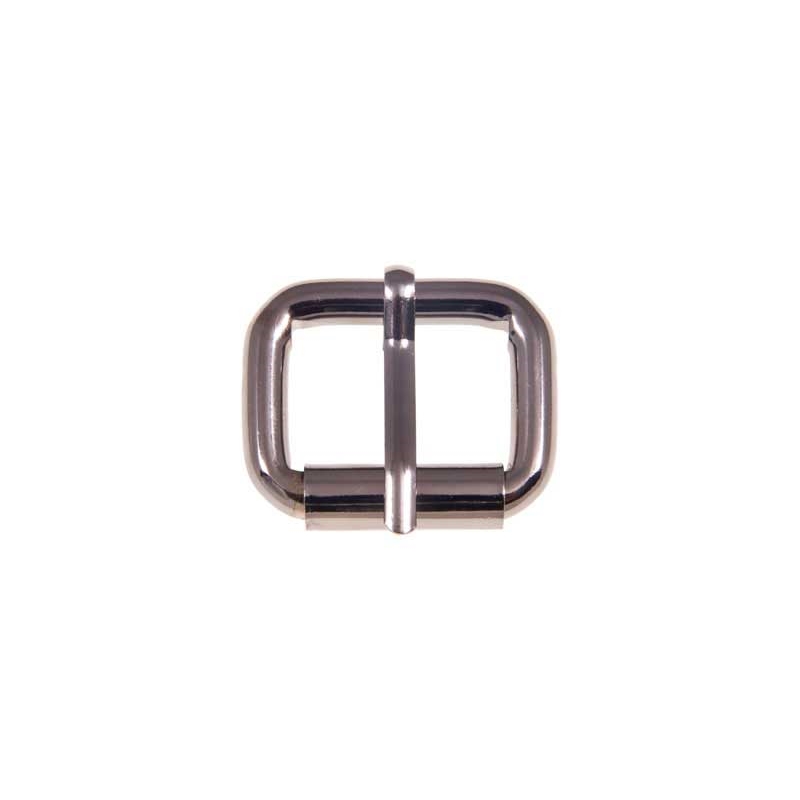 EXTRA METAL ROLLER BUCKLE SINGLE 27/20/6 MM BLACK NICKEL WIRE 1 PCS