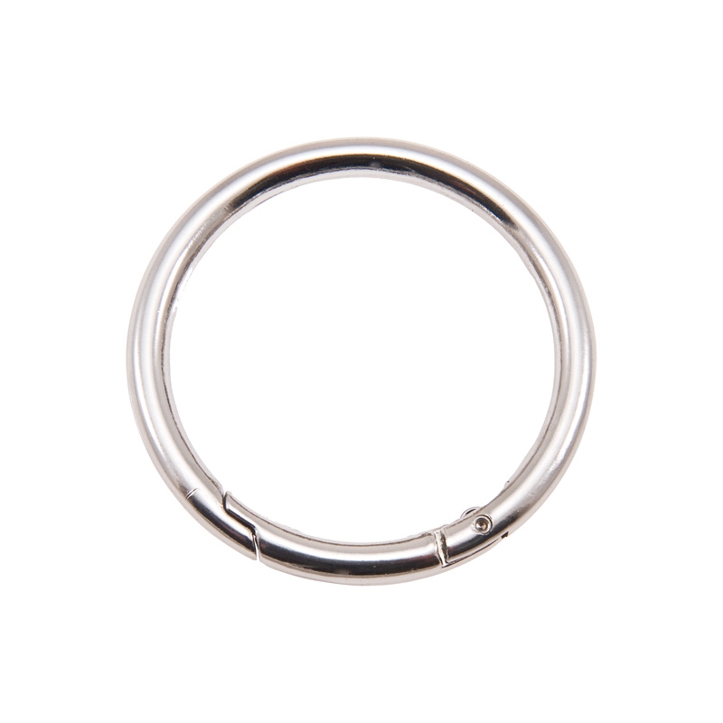 METAL RING   50/6 MM   CARABINER NICKEL WIRE 1 PCS