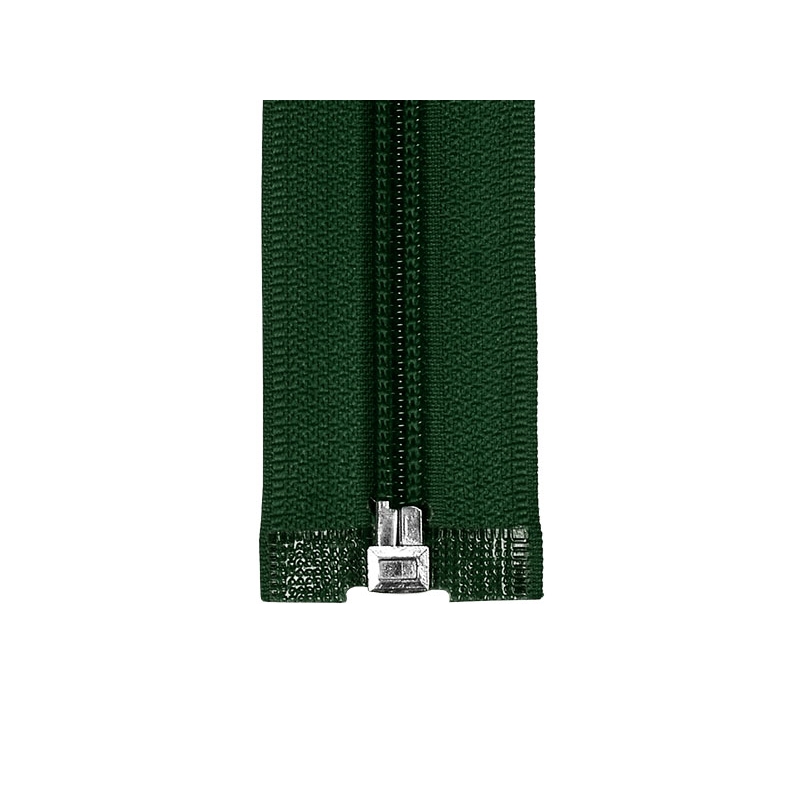 NYLON READY ZIPPER 5  AUTO LOCK OPEN END 45 CM (153) DARK GREEN