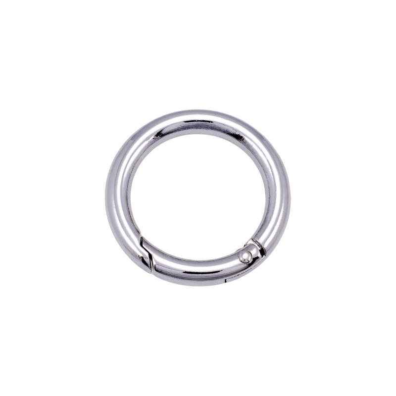 METAL RING   32/6 MM   CARABINER NICKEL WIRE 1 PCS