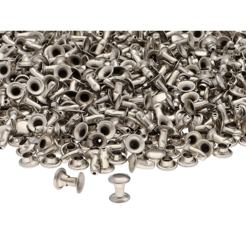 METAL     RIVET ONE-SIDED 6/3/7 MM NICKEL 1000 PCS