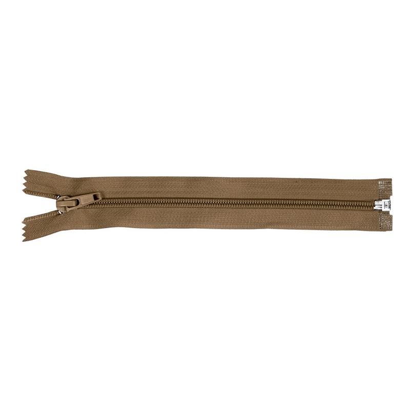 SPIRALREIßVERSCHLUSS 5 AUTO LOCK TEILBAR 85 CM (894) DUNKELBEIGE