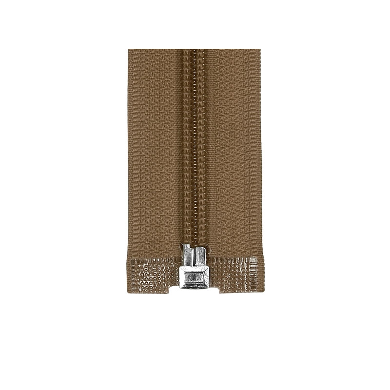 SPIRALREIßVERSCHLUSS 5 AUTO LOCK TEILBAR 85 CM (894) DUNKELBEIGE