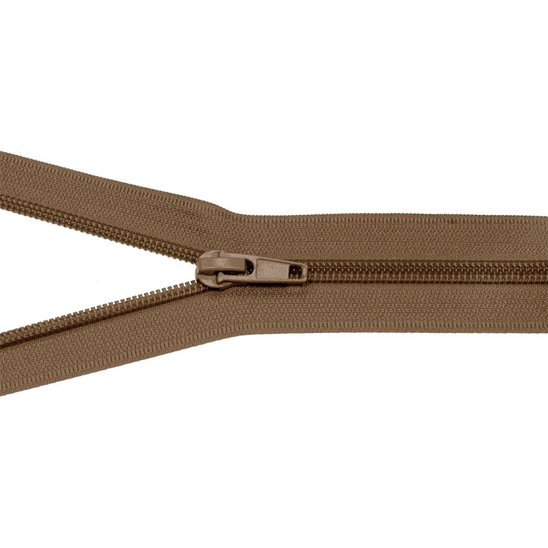 SPIRALREIßVERSCHLUSS 5 AUTO LOCK TEILBAR 80 CM (894)  DUNKELBEIGE