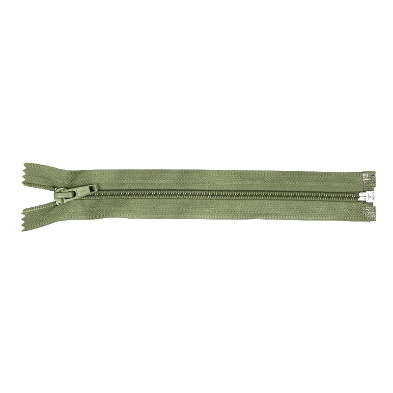 NYLON READY ZIPPER 5 AUTO LOCK OPEN END 85 CM (170) OLIVE