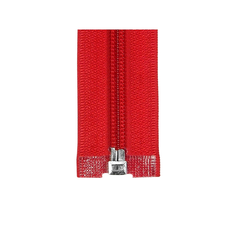 NYLON READY ZIPPER 5 AUTO LOCK OPEN END 45 CM (820) RED