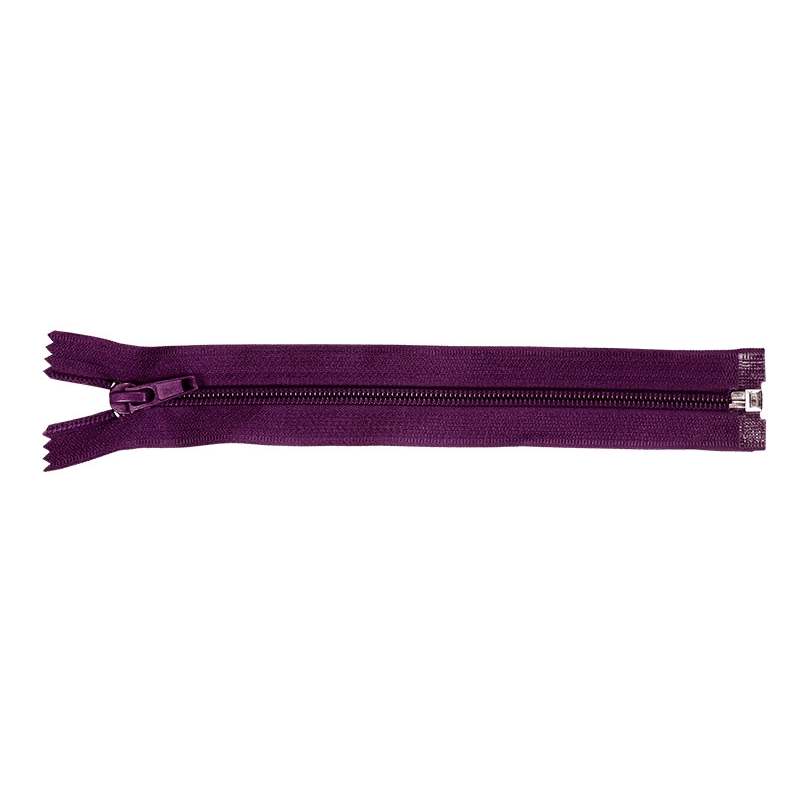 NYLON READY ZIPPER 5 AUTO LOCK OPEN END 85 CM (865) VIOLET