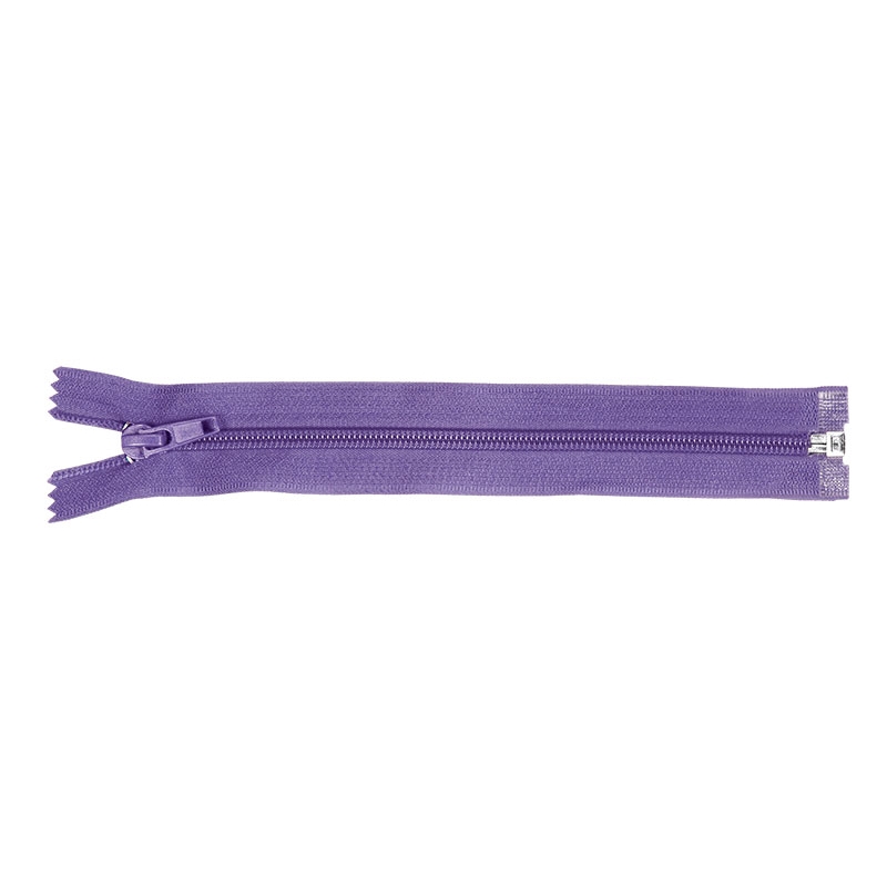 NYLON READY ZIPPER 5  AUTO LOCK OPEN END 80 CM (252) ULTRAVIOLET