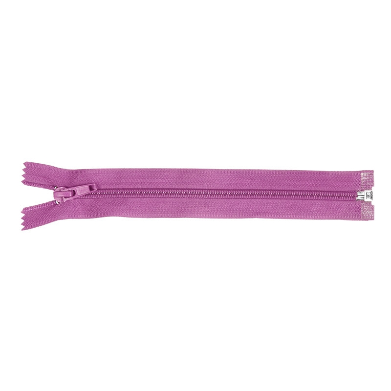 NYLON READY ZIPPER 5 AUTO LOCK OPEN END 80 CM (375) VIOLET