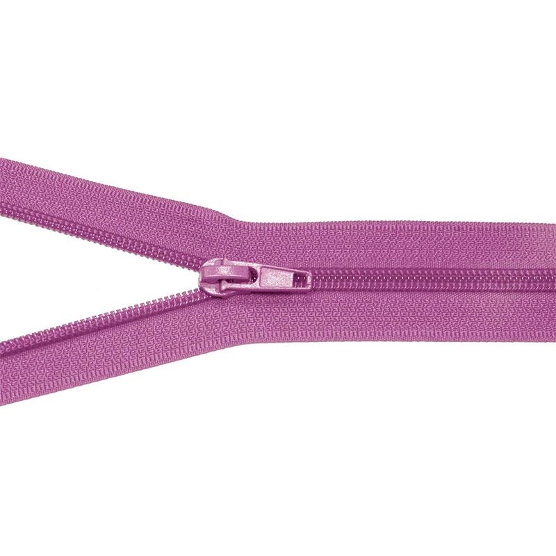 NYLON READY ZIPPER 5 AUTO LOCK OPEN END 45 CM (375) VIOLET