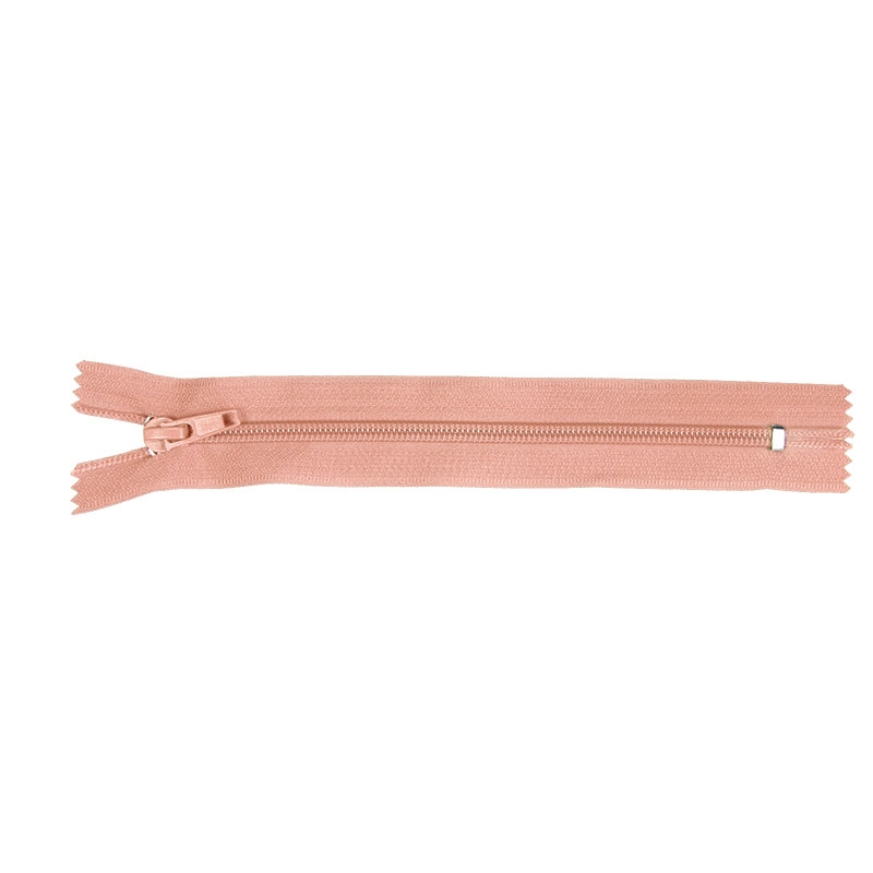 NYLON READY ZIPPER 5 AUTO LOCK CLOSE END 16 CM (274) PINK