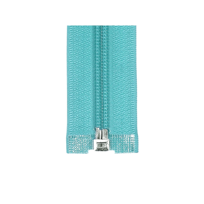 NYLON READY ZIPPER 5 AUTO LOCK OPEN END 80 CM (833) TURQUOISE