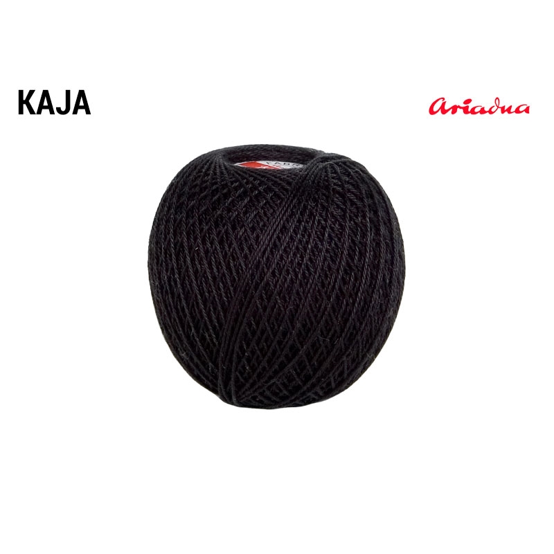 COTTON YARN KAJA 15 BLACK (0099) 30G