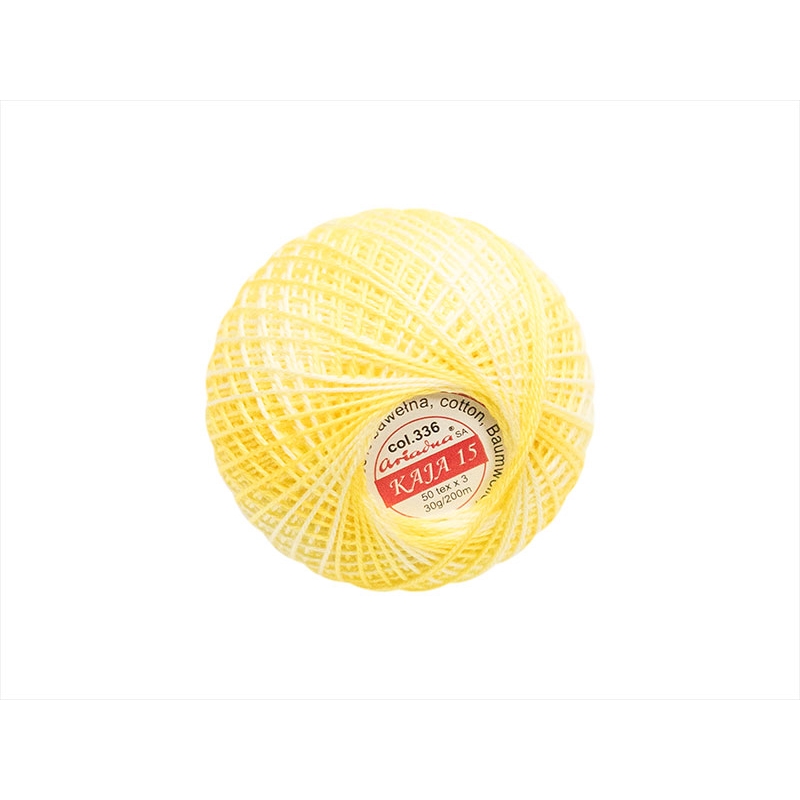 COTTON YARN KAJA 15 YELLOW OMBRE (0336) 30G