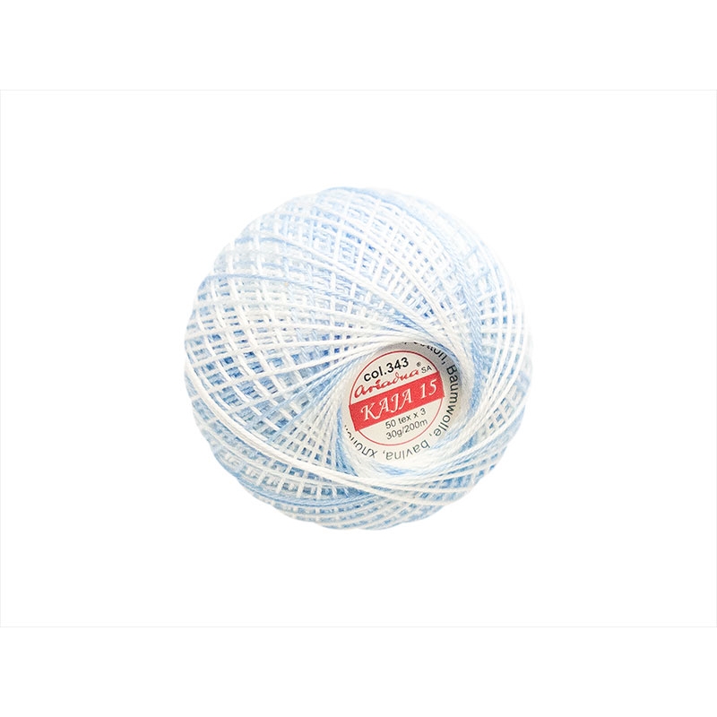 COTTON YARN KAJA 15 BLUE OMBRE (0343) 30G