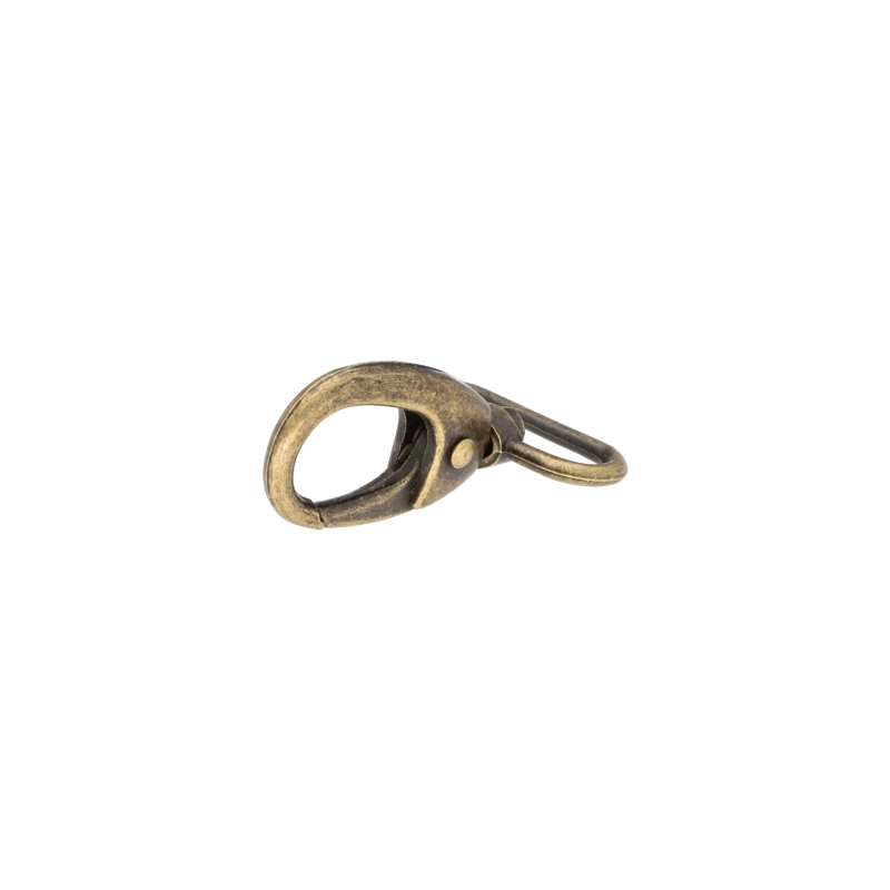 METAL SNAP HOOK 32 MM DIEGO OLD GOLD 1     PCS