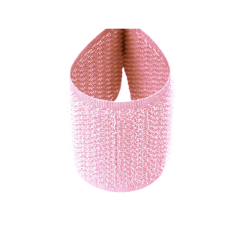 Hook and loop tape  pink 515 polyester/nylon hook 25 mb