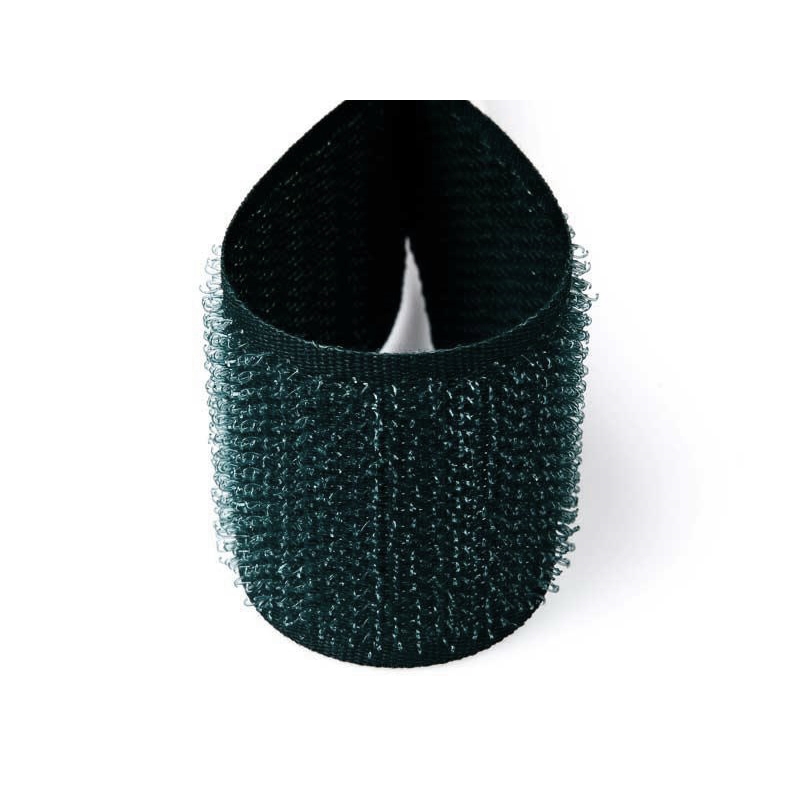 Hook and loop tape  dark green 017 polyester/nylon hook 25 mb