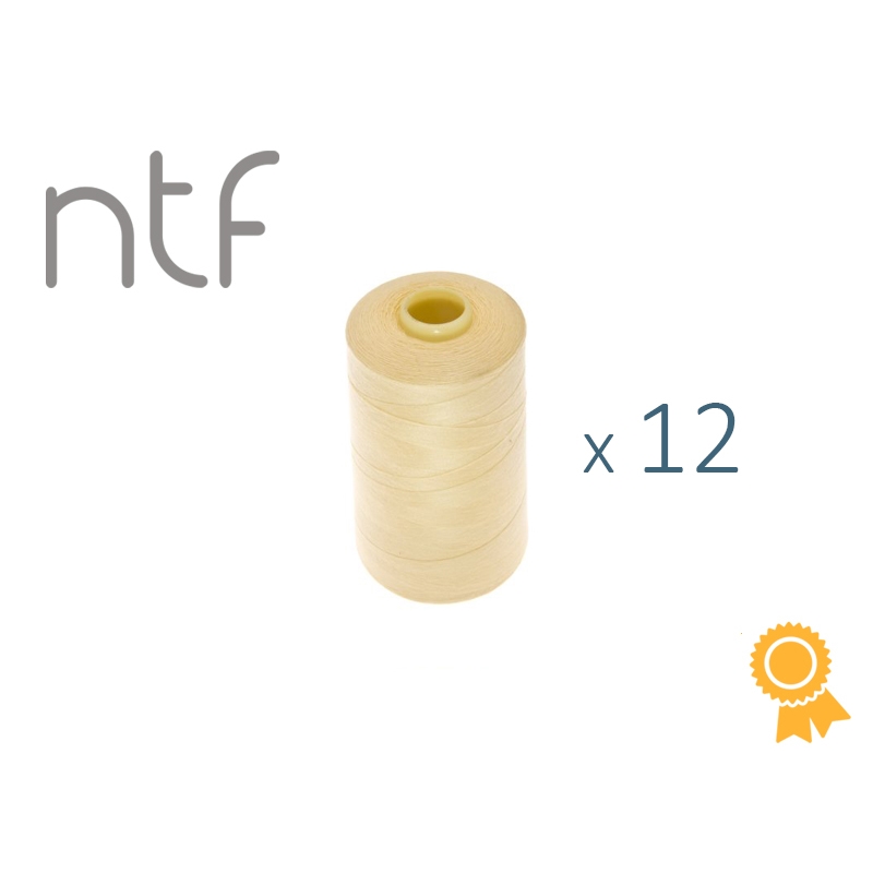 POLYESTER THREADS NTF 40/2 LIGHT YELLOW A513 1000 M x 12 PCS.