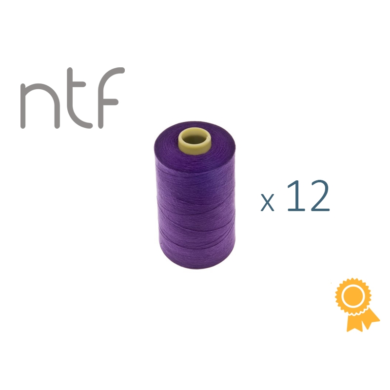 POLYESTER THREADS NTF 40/2 PURPLE A662 1000 M x 12 PCS.