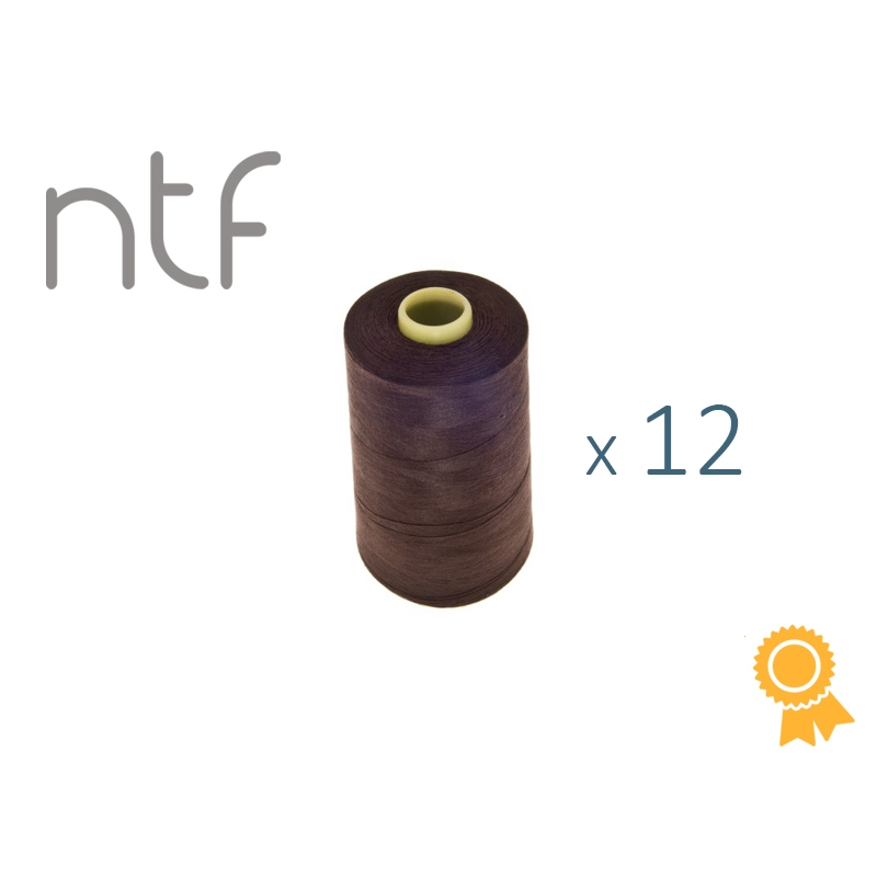 POLYESTER THREADS NTF 40/2 CHESTNUT A753 1000 M x 12 PCS.