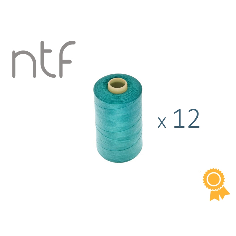 POLYESTER THREADS NTF 40/2 TEAL GREEN A609 1000 M x 12 PCS.