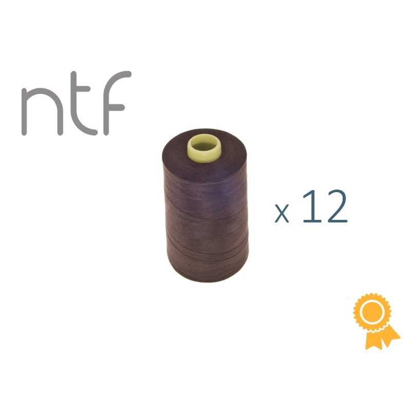 POLYESTER THREADS NTF 40/2 DARK BROWN A756 1000 M x 12 PCS.