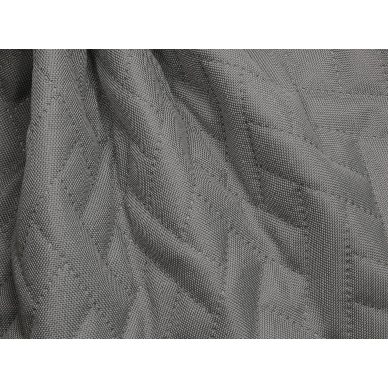 Quilted polyester fabric Oxford 600d pu*2 waterproof premium (134) grey 160 cm 25 mb