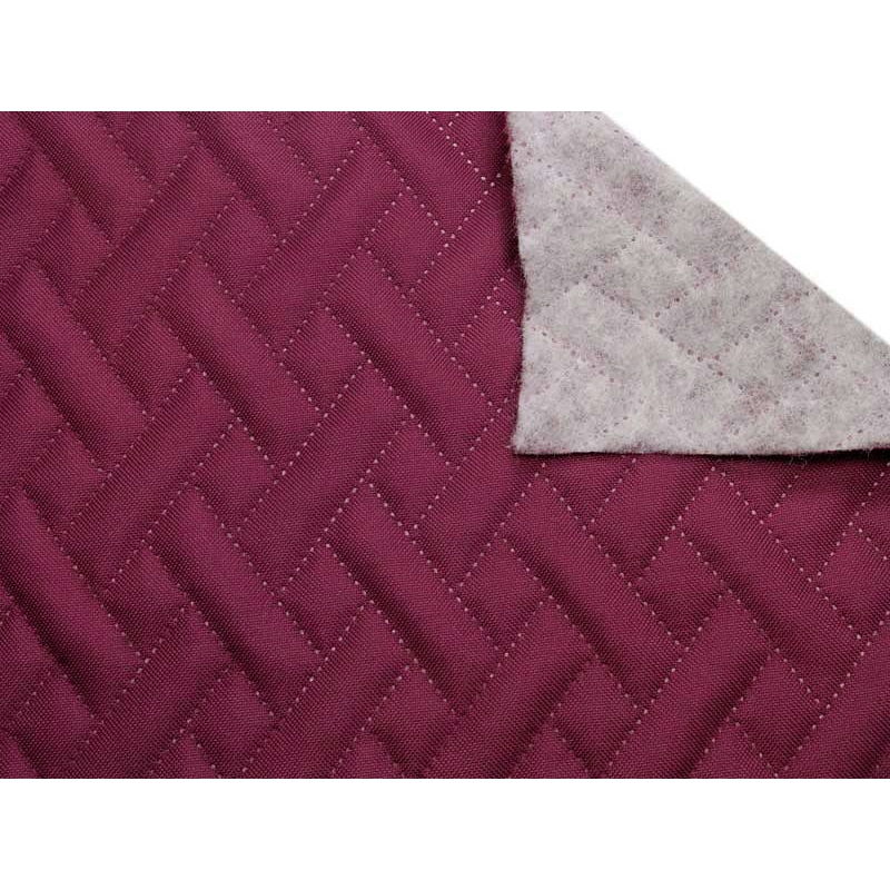 Quilted polyester fabric Oxford 600d pu*2 waterproof premium (525) maroon 160 cm 25 mb