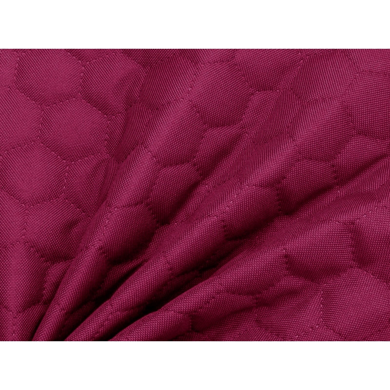 Quilted  polyester fabric Oxford 600d pu*2 waterproof honeycomb (299) amaranth 160 cm 25  mb