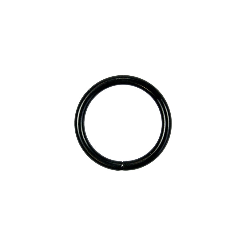 METAL  RING 30/4 MM  MATT  BLACK WIRE 100 PCS