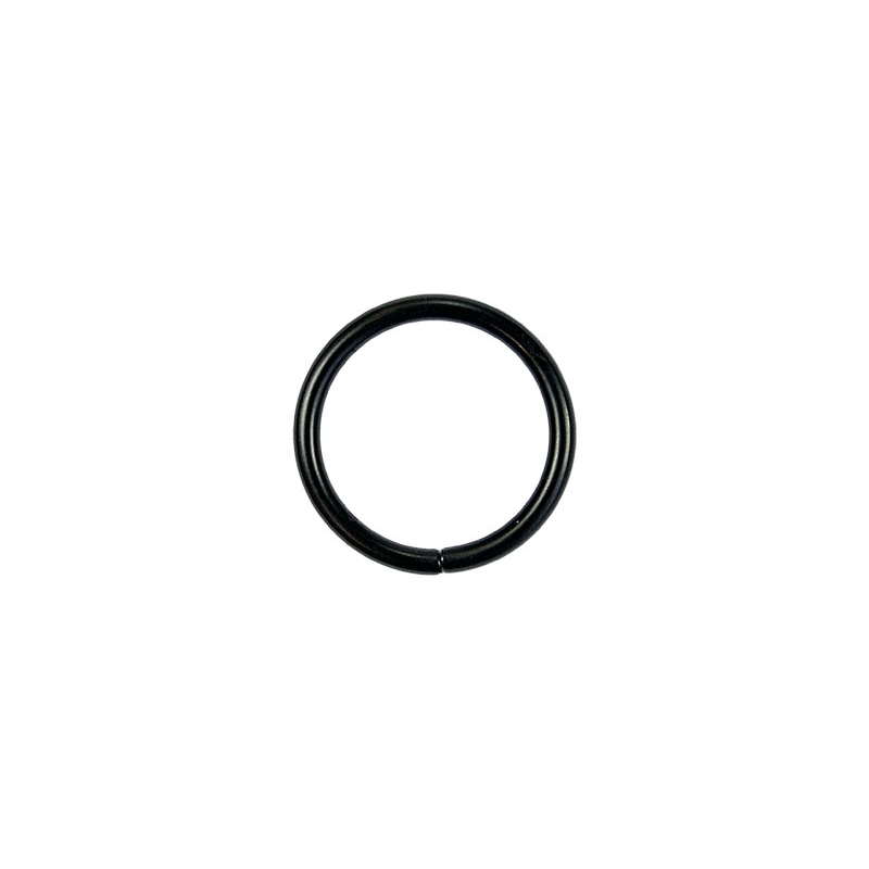 METAL RING 25/3 MM  MATT  BLACK WIRE 100 PCS